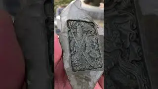 60W laser marking machine relief stone effect demonstration