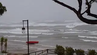 Mare in tempesta a Scauri...vento e pioggia