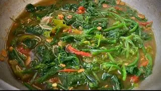 Cooking simple wild leaves recipe II Chiyie Ye II Healthy boil recipe II Naga Kitchen