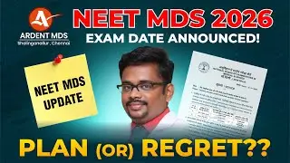 NEET-MDS 2026 Exam Date Official Update | NBEMS Notice Explained