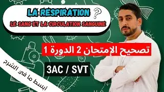 3AC : Correction Contrôle 2 | Semestre 1 💥 La respiration ✓ Le sang et la circulation sanguine ✓ 🔥