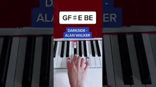 Darkside - Alan Walker (Piano Tutorial) #darkside #alanwalkerdarkside #pianoshorts #easypiano