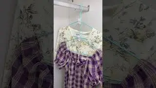 一个小小的衣架连接挂钩，套过衣架，就可以把衣架一个个串联起来，归类整理，节省空间#提升幸福感好物 13