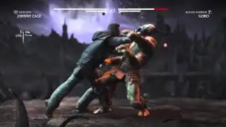 Johnny Cage funny intro and bug MKX