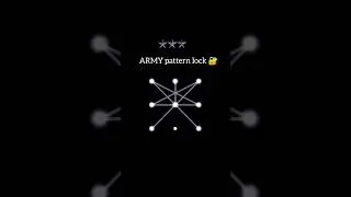 ARMY pattern lock🔒/ How to make army pattern lock🔒 #remix #design #armylover #shortsfeed #pattern