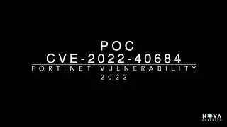 Fortinet PoC CVE-2022-40684