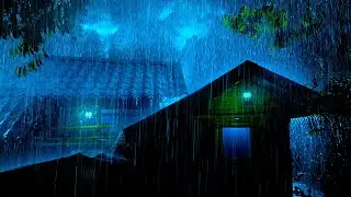 (SEM ANÚNCIOS) Alivie o Estresse e a Ansiedade, Adormeça Facilmente 😴 Chuva Torrencial e Trovões