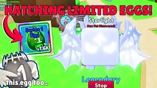 I HATCHED ALL MY LIMITED EGGS FOR OP PETS IN BUBBLE GUM SIMULATOR! BGSI