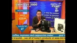 Andy Hodgson sells a Paul Rankin Coffee Maker on Bid TV