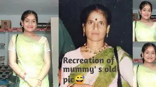 Recreating old photos of mummy 😊🥰#minivlog #makeup #makeuplook #makeupvideo #makeuptutorial