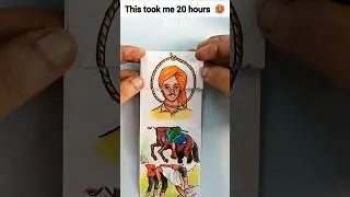 Jai Hind 🇮🇳 20 hours Art 😱 #shorts #art #india