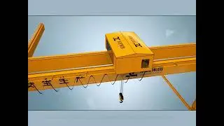 2 Ton -80 Ton Open Winch Trolley Semi Gantry Crane & Single Legged Goliath Crane 3D Assembly