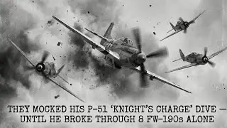 Zesměšňovali jeho P-51 Knight’s Charge při střemhlavém letu — dokud se sám neprobil přes osm FW-190.