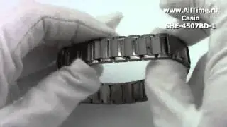 Женские японские наручные часы Casio SHE-4507BD-1A