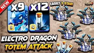Th18 ELECTRO DRAGON Attack With TOTEM | Best TH18 Attack Strategy With Electro Dragon (Town Hall 18)