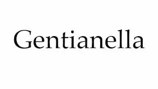 How to Pronounce Gentianella