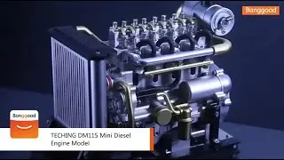 Assembly Tutorial of TECHING DM115 Mini Diesel Engine Model - Shop on Banggood