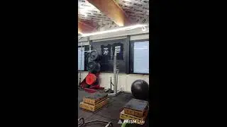 Fat man lifting