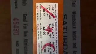 Rare unused Woodstock concert ticket #shorts
