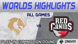PCE vs RED Highlights ALL GAMES Worlds 2021 Play in Elimination Round PEACE vs RED Canids by Onivia