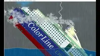Color Magic Ship Sinking After Collision with a Rock - Floating Sandbox Simulator