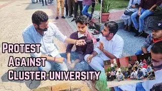 Student Protest against Cluster university Jammu 🔥| Jammuvlogger| Nikhilsharmavlogs| Travel Vlog 2