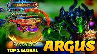 Argus Hyper Best Build 2022 | Top 1 Global Argus Gameplay By Froseph. | Mobile Legends ~ mlbb