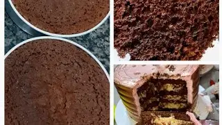 Minha massa de chocolate, amanteigada, leve e super fofinha .