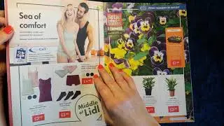 ASMR | Latest Whispered Reading & Gum Chewing Lidl Weekly (sales circular) Reading!