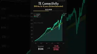 TE Connectivity (TEL) - 10-Year Dollar Cost Averaging Analysis | $100 Daily Investment