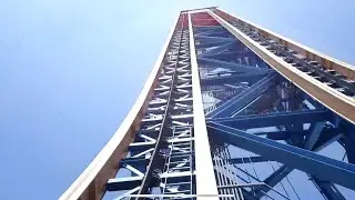 Superman : Escape from Krypton Front Seat POV 2023 FULL HD Six Flags Magic Mountain