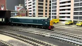 Model Railway: BR Blue 45114 departs Nottingham with a Harwich P.Q. to Manchester Piccadilly