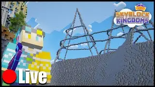 Chill Mountain Building!  Skyblock Kingdoms!