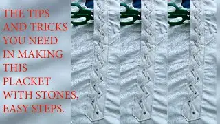 How To Sew Senator Placket,with all the tips and tricks #howtosewplacket#placket #senator #kaftan