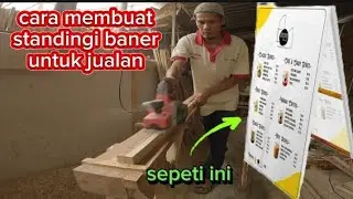 cara membuat standing banner untuk jualan