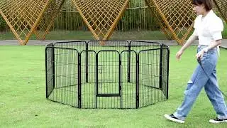 Dog Fence Playpen -Large Indoor Outdoor Dog Fence 2022 Review.