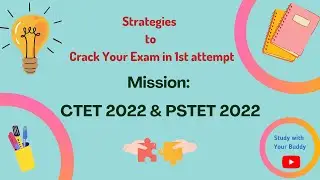 8 Strategies to Crack your CTET & PSTET Exam in 1st attempt. #ctet2022 #ctet #pstet #exam #tips