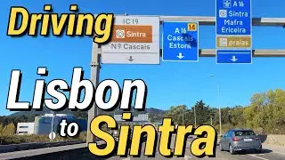 Driving from Lisbon to Sintra via IC19 - Portugal [4K]