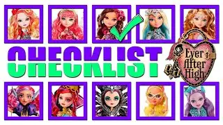CHECKLIST - Ever After High