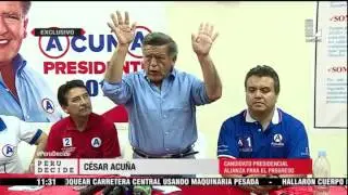 C&eacute;sar Acu&ntilde;a: gastos de campa&ntilde;a son pagados con fondos de la UCV