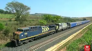 🇧🇷TREM da MRS - BRACELL CARREGADO c/ CELULOSE | SEGUINDO p/ o PORTO DE SANTOS | C30-S7R SUPER SEVEN.