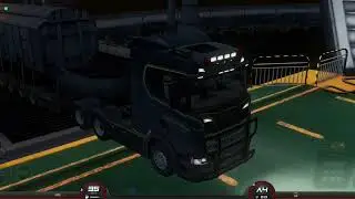 Heavy load on a long journey, pulling a train trailer