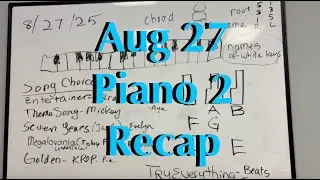 August 27 Group Class Piano 2
