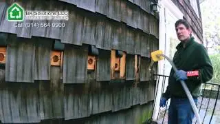 4.1 Exterior wall insulated with cellulose (dense packed)