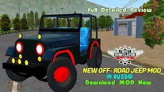 NEW OFF ROAD JEEP MOD RELEASED 💥| Download MOD | Full Explained Video | #Bussimulatorindonesia