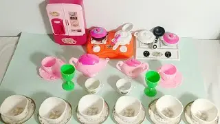 9min Unboxing and Satisfying Charming Miniature Kitchen Tea Party Set Complete Collection ReviewToys