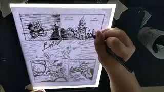 encrage d'une planche de bd en temps réel