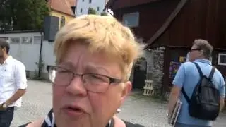 Almedalen 2013 Intervju Lena Melin p&aring; Aftonbladet