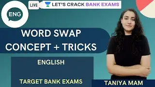 Word Swap Concept +Tricks | Target All bank Exams | Taniya Mam