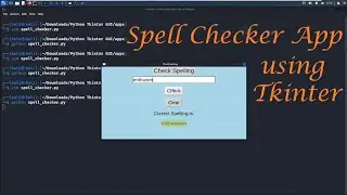 Spell Checker App | Python Tkinter Mini Projects - Leisure Codes